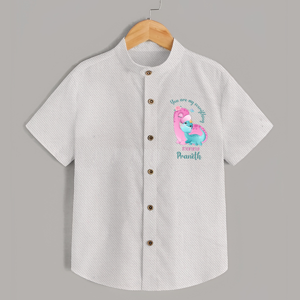 Happy Mother's Day - Celebrating Mom's Love With Our Customized Shirt With Name - WHITE - 0 - 6 Months Old (Chest 23")