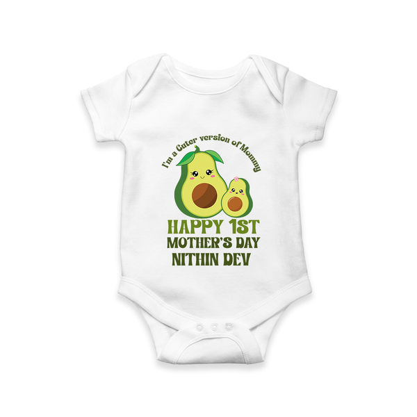 Happy Mother's Day - Mom & Me Moments With Our Customized Romper With Name - WHITE - 0 - 3 Months Old (Chest 16")