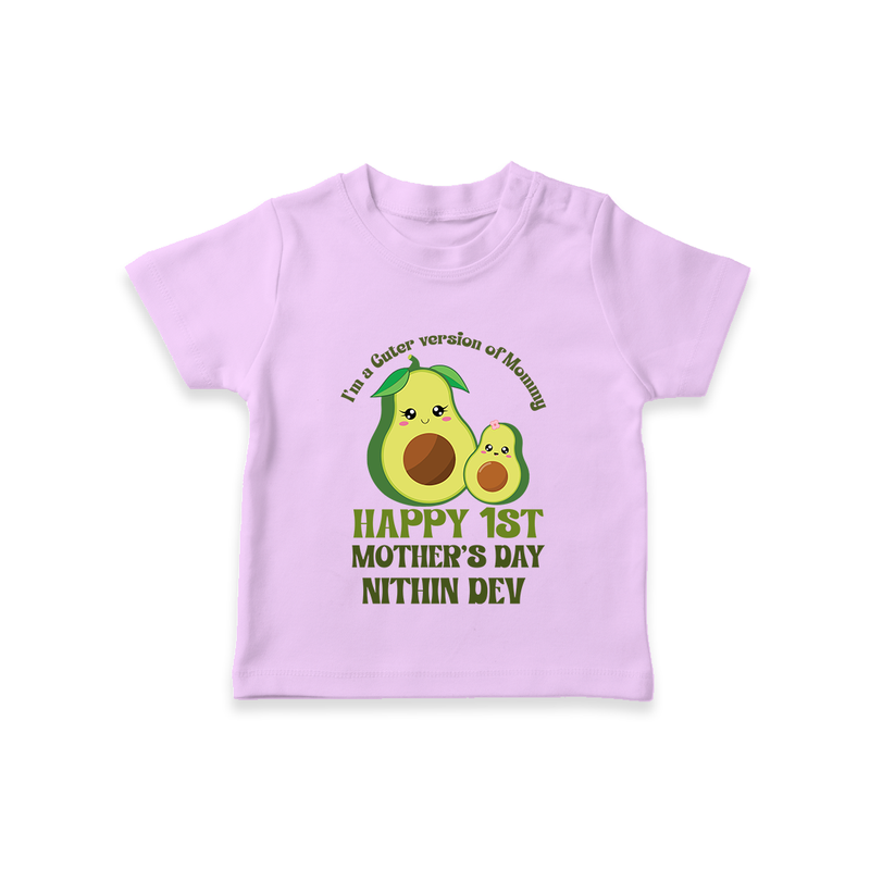 Happy Mother's Day - Mom & Me Moments With Our Customized Tshirt With Name - LILAC - 0-5 Months Old (Chest 17")