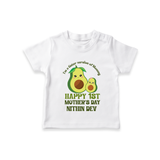 Happy Mother's Day - Mom & Me Moments With Our Customized Tshirt With Name - WHITE - 0-5 Months Old (Chest 17")