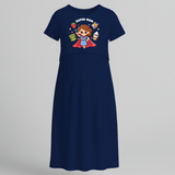 Super Mom Maternity Maxi Dress - NAVY BLUE - Extra Small (Chest 32")