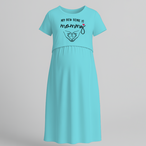 My New Name is Mommy Maternity Maxi Dress