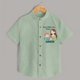 Happy Mother’s Day Mummy Baby SHIRT Set – Cute Mom & Baby Outfit - MINT GREEN - 0 - 6 Months Old (Chest 23")