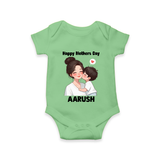 Happy Mother’s Day Baby ROMPER – Mom & Baby Love Outfit - GREEN - New Born (Chest 14")