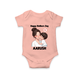 Happy Mother’s Day Baby ROMPER – Mom & Baby Love Outfit - PEACH - New Born (Chest 14")