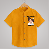 Happy Mother’s Day Baby SHIRT Set – Mom & Baby Love Outfit - CHROME YELLOW - 0 - 6 Months Old (Chest 23")