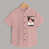 Happy Mother’s Day Baby SHIRT Set – Mom & Baby Love Outfit - PEACH - 0 - 6 Months Old (Chest 23")