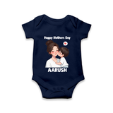 Happy Mother’s Day Baby ROMPER – Mom & Baby Love Outfit - NAVY BLUE - New Born (Chest 14")