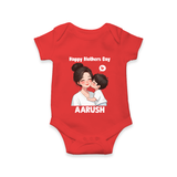 Happy Mother’s Day Baby ROMPER – Mom & Baby Love Outfit - RED - New Born (Chest 14")