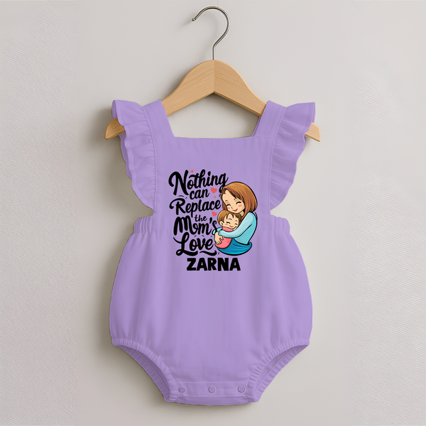 Nothing Can Replace Mom’s Love Personalized Baby ROMPER FROCK – Custom Name Outfit - LILAC - 0 - 3 Months Old (Chest 19")