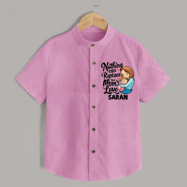 Nothing Can Replace Mom’s Love Personalized Baby SHIRT – Custom Name Outfit - BABY PINK - 0 - 6 Months Old (Chest 23")
