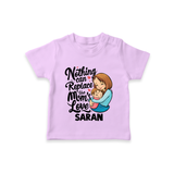 Nothing Can Replace Mom’s Love Personalized Baby T-SHIRT – Custom Name Outfit - LILAC - 0-5 Months Old (Chest 17")