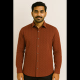 Textured Rust Shirt (Men)