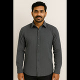 Textured Charcoal Shirt (Men)