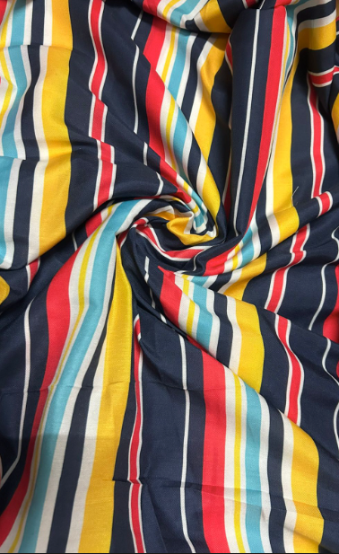 Bold Multicolor Stripe Family Outfit Set – Coordinated Dad, Mom & Kids Clothing