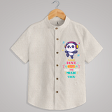 "DON'T STOP THE MUSIC-PANDA" - Quirky Casual shirt with customised name