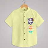 "DON'T STOP THE MUSIC-PANDA" - Quirky Casual shirt with customised name