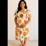 Citrus Bloom Maternity Wear