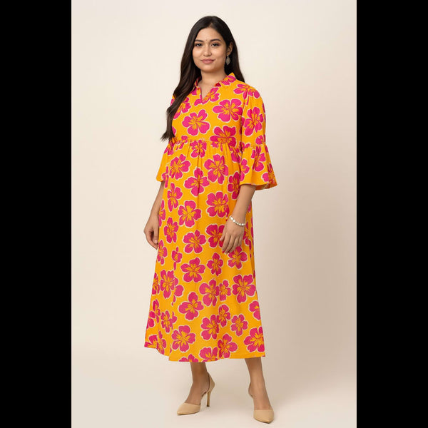 Sunset Bloom Maternity Wear
