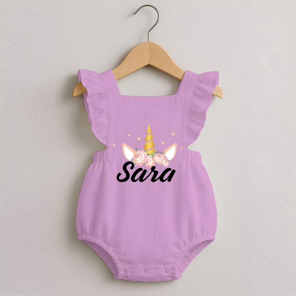 My Name My Style Romper Frock | Baby Outfit with Personalized Print - BABY PINK - 0 - 3 Months Old (Chest 19")