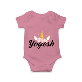 Customized Name Printed Romper For Babies - ONION - 0 - 3 Months Old (Chest 16")