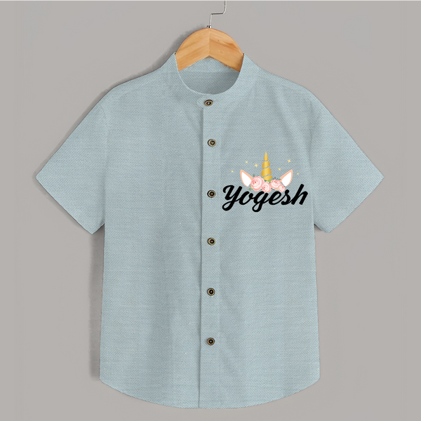 My Name My Style Shirt | Baby Outfit with Personalized Print - ARCTIC BLUE - 0 - 6 Months Old (Chest 23")