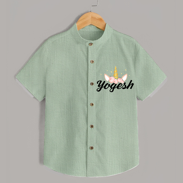 My Name My Style Shirt | Baby Outfit with Personalized Print - MINT GREEN - 0 - 6 Months Old (Chest 23")