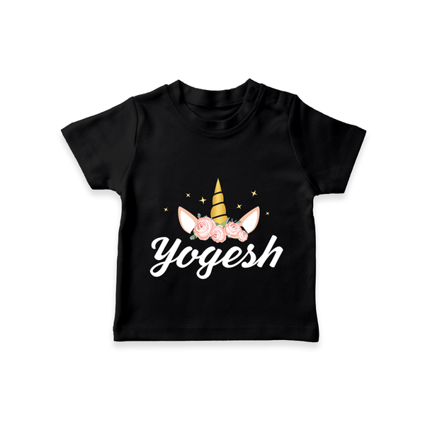 My Name My Style T-Shirt | Baby Outfit with Personalized Print - BLACK - 0-5 Months Old (Chest 17")