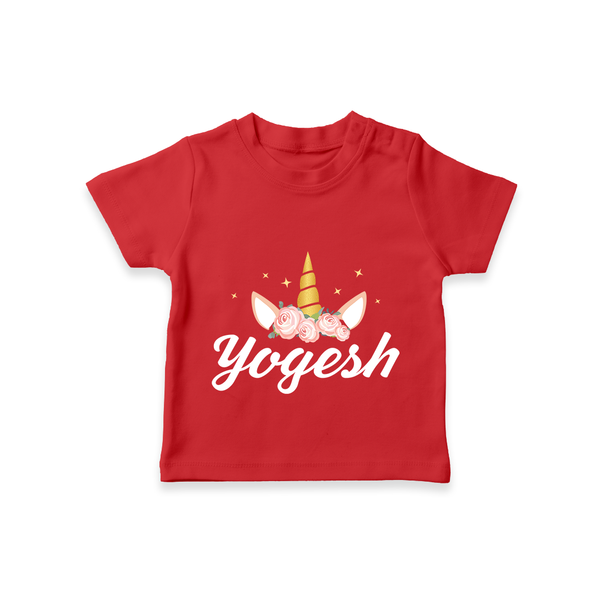My Name My Style T-Shirt | Baby Outfit with Personalized Print - RED - 0-5 Months Old (Chest 17")