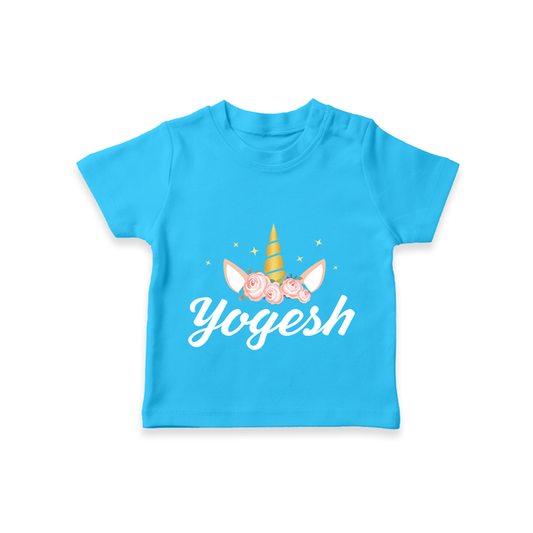 My Name My Style T-Shirt | Baby Outfit with Personalized Print - SKY BLUE - 0-5 Months Old (Chest 17")
