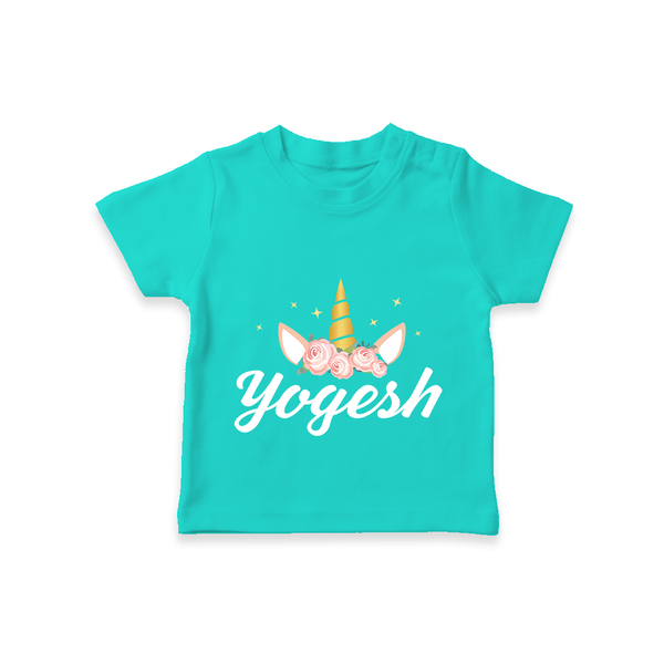 My Name My Style T-Shirt | Baby Outfit with Personalized Print - TEAL - 0-5 Months Old (Chest 17")