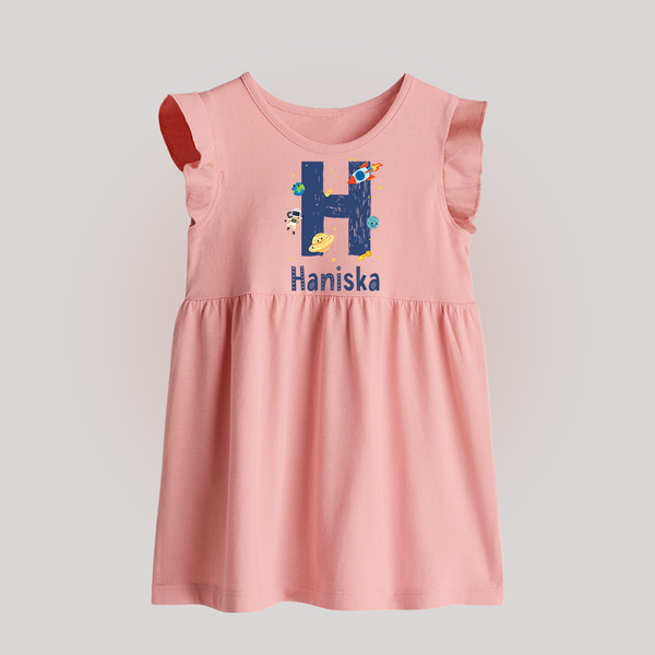 Soft Cotton Name Baby Frock | Designed Just for Your Baby - BABY PINK - 0 - 3 Months Old (Chest 17")