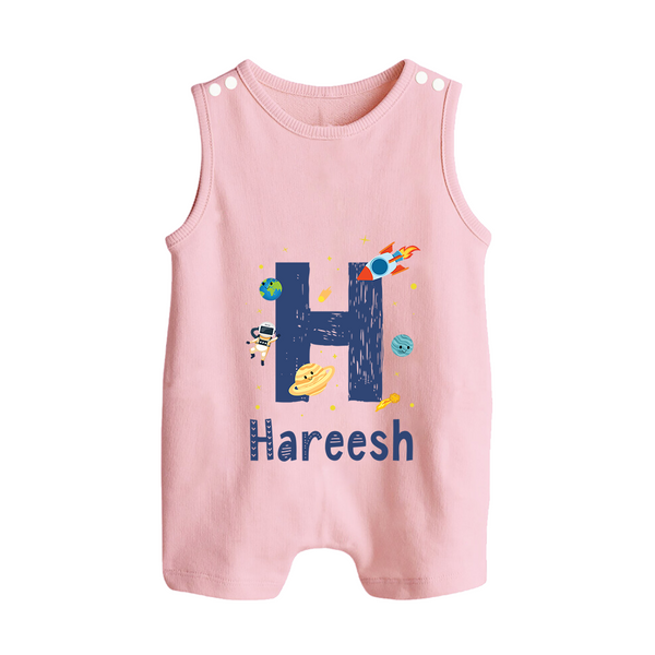 Soft Cotton Name Romper Suit / Sleeveless Romper | Designed Just for Your Baby - BABY PINK - 0 - 5 Months Old (Chest 18")