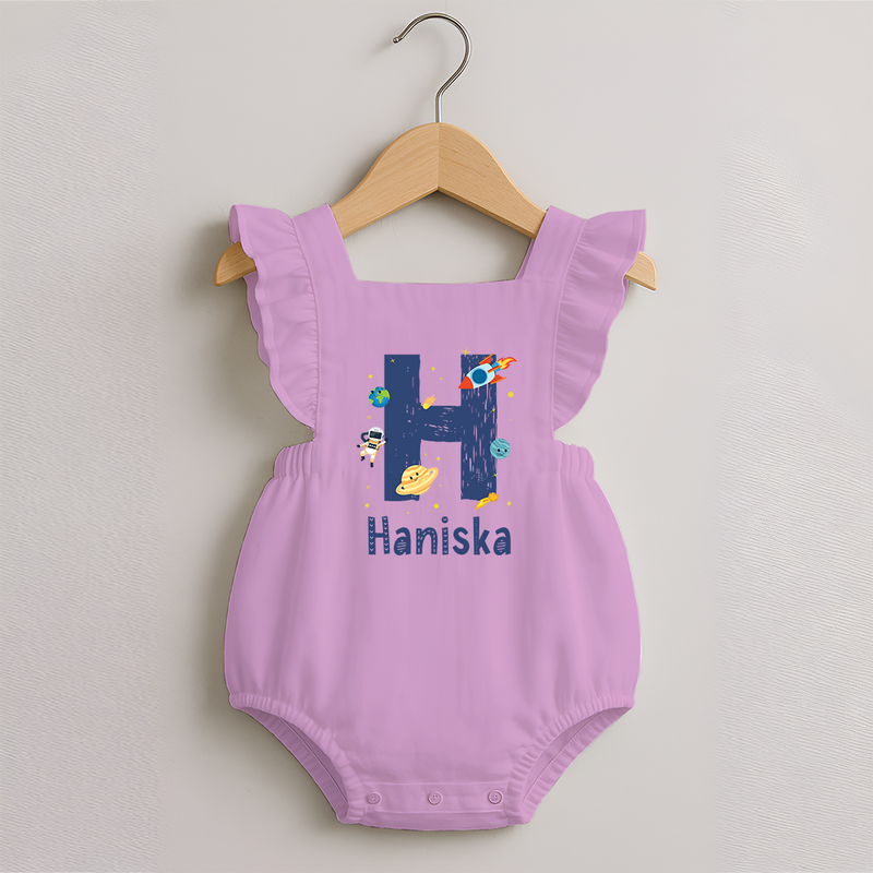 Soft Cotton Name Romper Frock | Designed Just for Your Baby - BABY PINK - 0 - 3 Months Old (Chest 19")