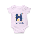 Custom-Made Baby Romper Outfits for Names Starting with 'H' - LILAC - 0 - 3 Months Old (Chest 16")