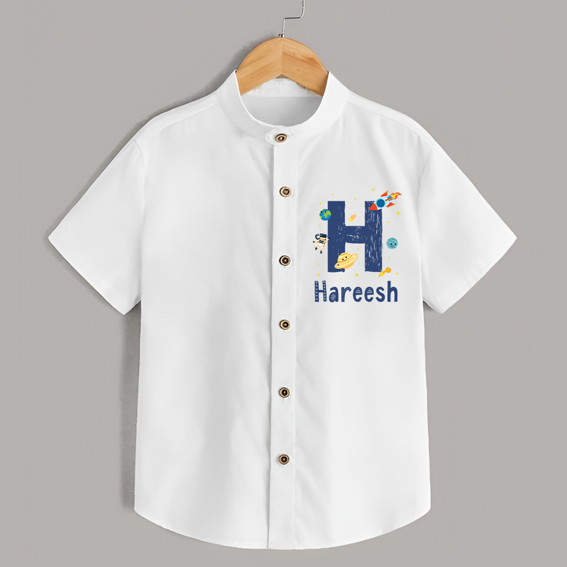 Soft Cotton Name Shirt | Designed Just for Your Baby - WHITE - 0 - 6 Months Old (Chest 23")