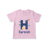 Custom-Made Baby T-Shirt Outfits for Names Starting with 'H' - PINK - 0-5 Months Old (Chest 17")