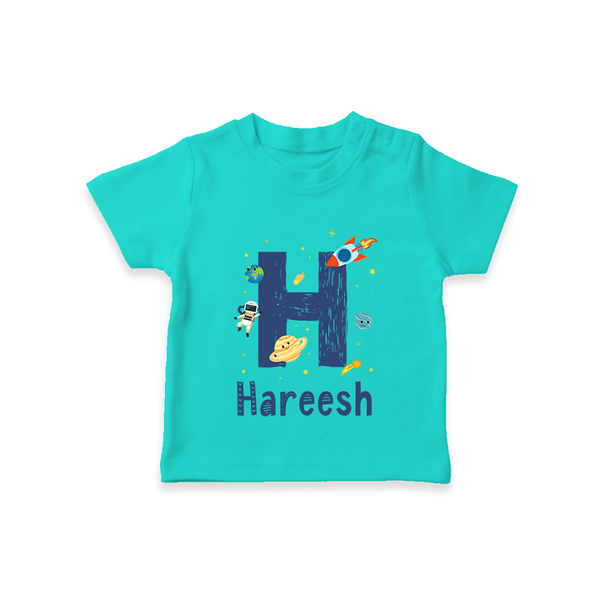 Soft Cotton Name T-Shirt | Designed Just for Your Baby - TEAL - 0-5 Months Old (Chest 17")