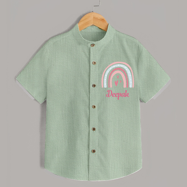 Star of the Family Shirt | Printed with Your Baby's Name - MINT GREEN - 0 - 6 Months Old (Chest 23")