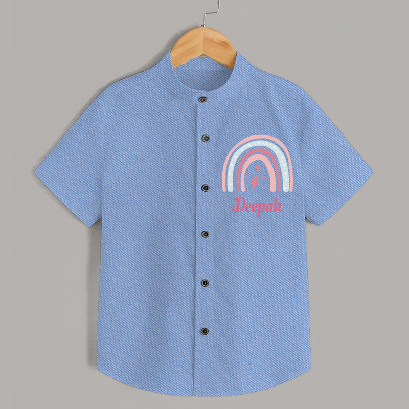 Star of the Family Shirt | Printed with Your Baby's Name - SKY BLUE - 0 - 6 Months Old (Chest 23")