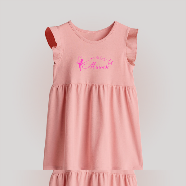 Designed for Me Baby Frock | Featuring Baby's Name in Every Thread - BABY PINK - 0 - 3 Months Old (Chest 17")