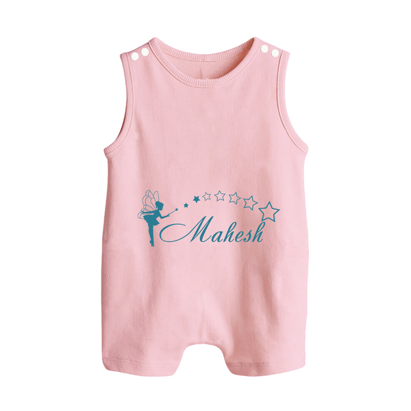 Designed for Me Romper Suit / Sleeveless Romper | Featuring Baby's Name in Every Thread - BABY PINK - 0 - 5 Months Old (Chest 18")