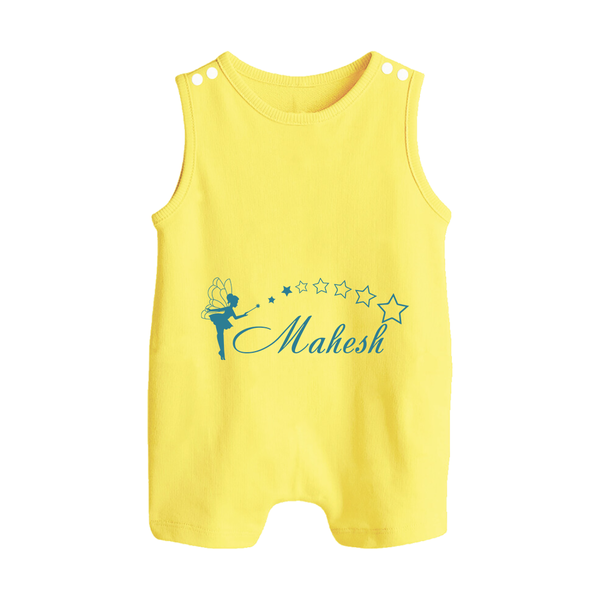 Designed for Me Romper Suit / Sleeveless Romper | Featuring Baby's Name in Every Thread - PASTEL YELLOW - 0 - 5 Months Old (Chest 18")