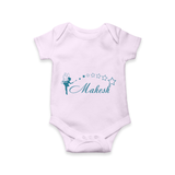 Charming Customized Baby Romper With Names - LILAC - 0 - 3 Months Old (Chest 16")