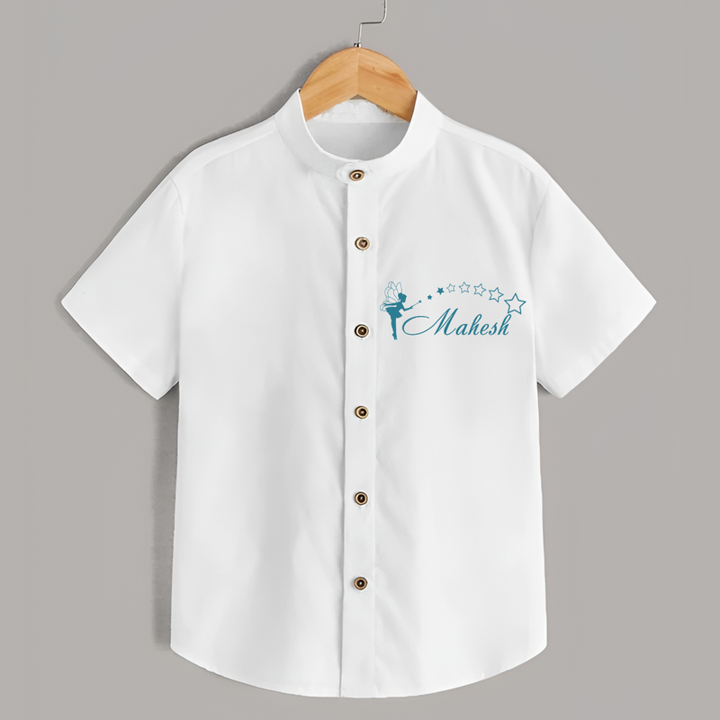 Designed for Me Shirt | Featuring Baby's Name in Every Thread - WHITE - 0 - 6 Months Old (Chest 23")