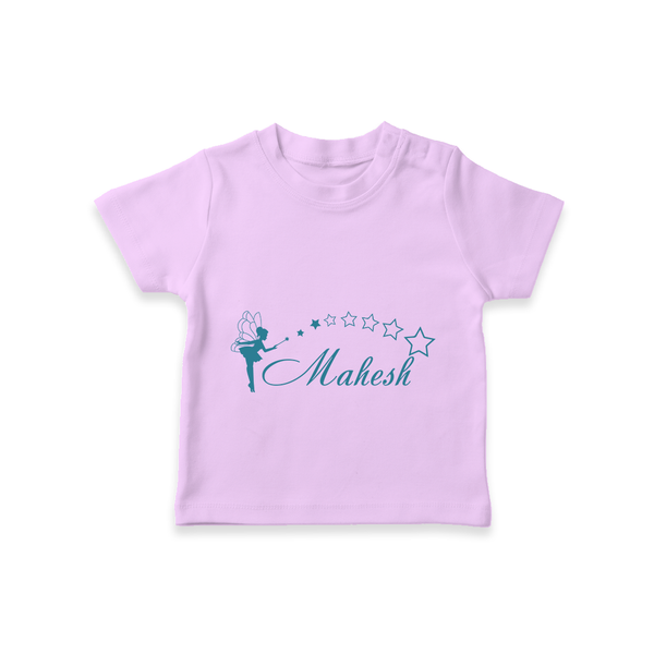 Designed for Me T-Shirt | Featuring Baby's Name in Every Thread - LILAC - 0-5 Months Old (Chest 17")