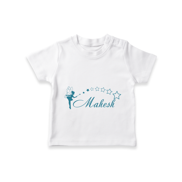 Designed for Me T-Shirt | Featuring Baby's Name in Every Thread - WHITE - 0-5 Months Old (Chest 17")