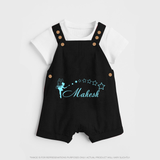 Designed for Me Dungaree Set | Featuring Baby's Name in Every Thread - BLACK - 0 - 5 Months Old (Chest 18")
