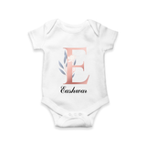 Custom-Made Baby Romper Outfits for Names Starting with 'E' - WHITE - 0 - 3 Months Old (Chest 16")