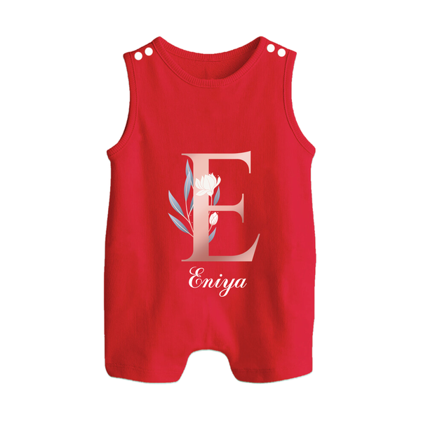 One of a Kind Romper Suit / Sleeveless Romper | Custom Name for Your Little Star - RED - 0 - 5 Months Old (Chest 18")